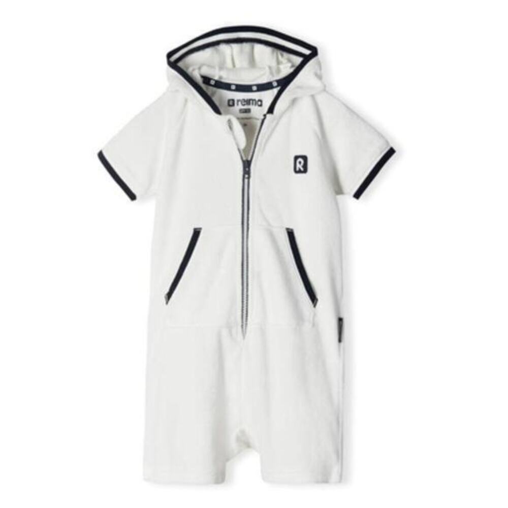 reima white‎ USPF 50 terrycloth onesie
